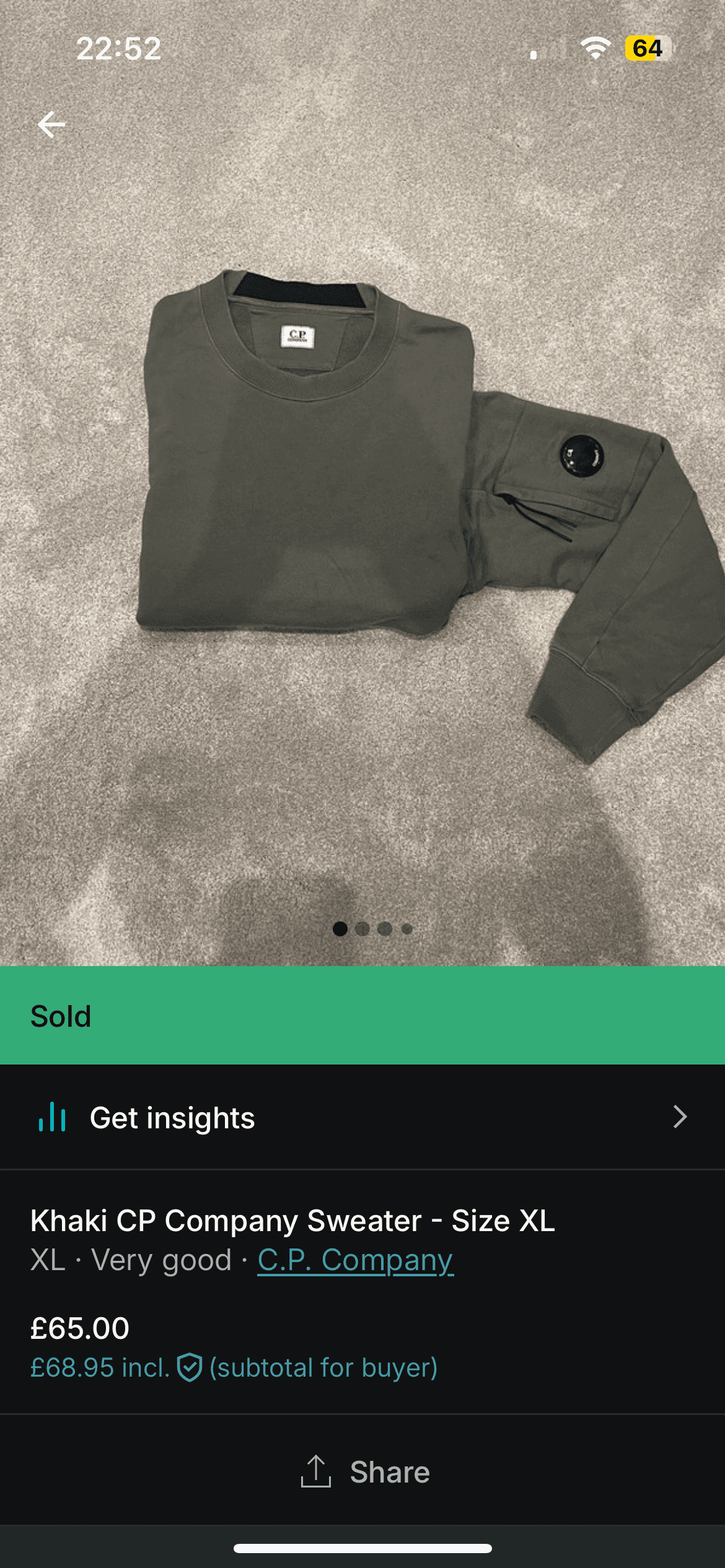 C.P. Company Jumper — sold for £65