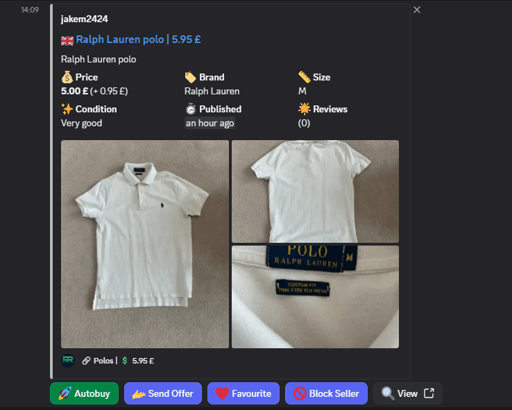 RL Polo · £5.95