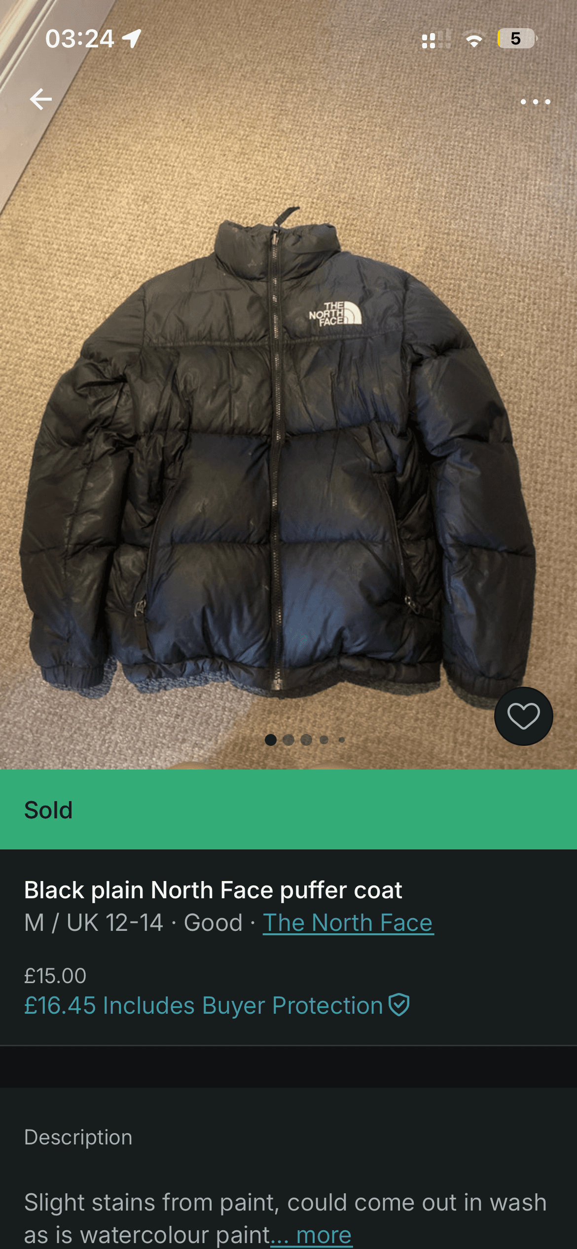 TNF 1996 Nuptse — bought for £15