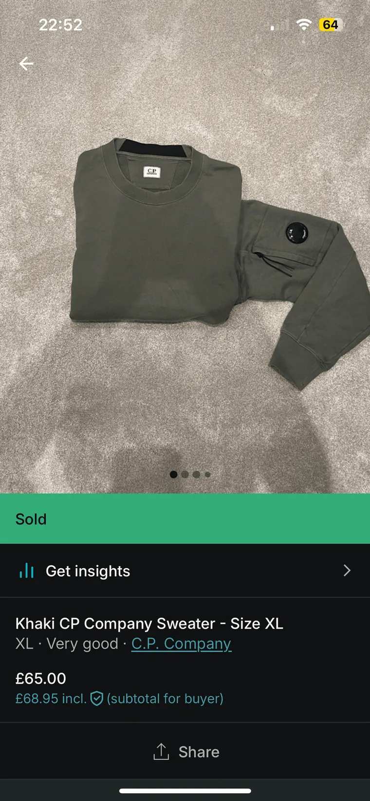 CP Company CP Company Sweater sold