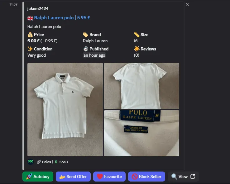 RL Polo · £5.95
